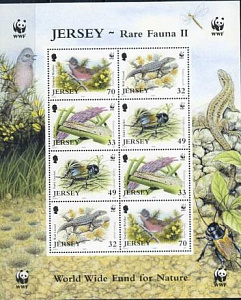 Джерси, Фауна, 2004, WWF, малый лист